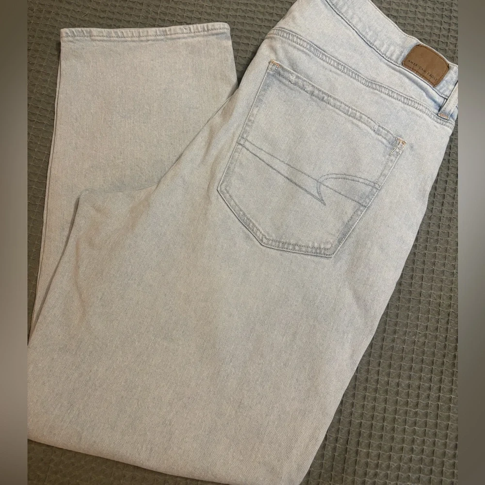 American Eagle Stretch Super High Rise Straight Jeans Women’s size 18 - Picture 11 of 11